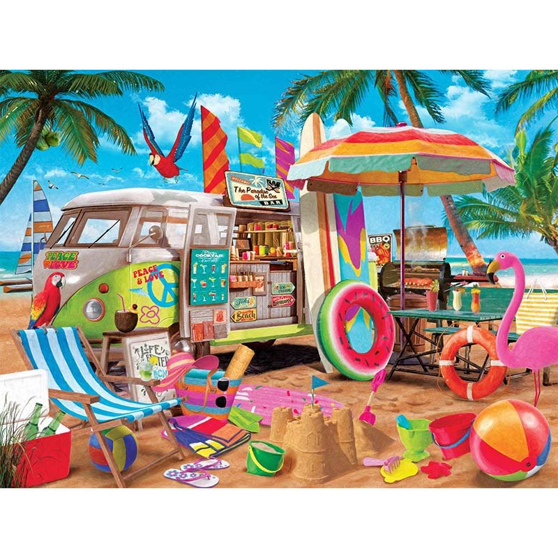 Diamond Painting-Strandcamper-Truck
