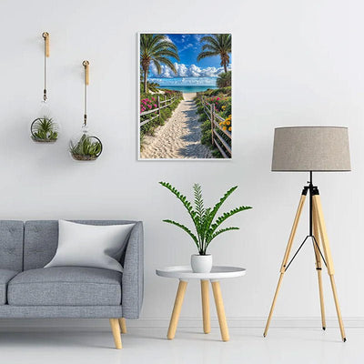 Diamond Painting-Strandweg