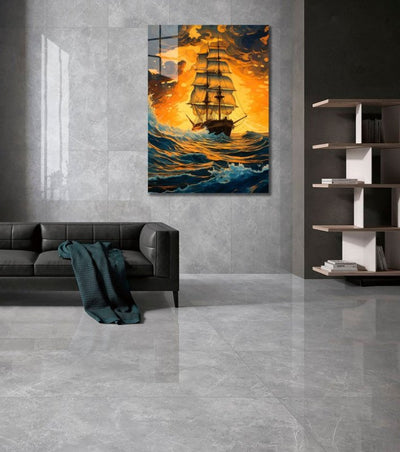 Diamond Painting-Stürmische Reise