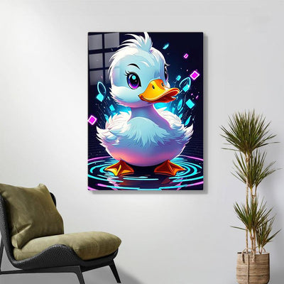 Diamond Painting-Süße Neon-Ente