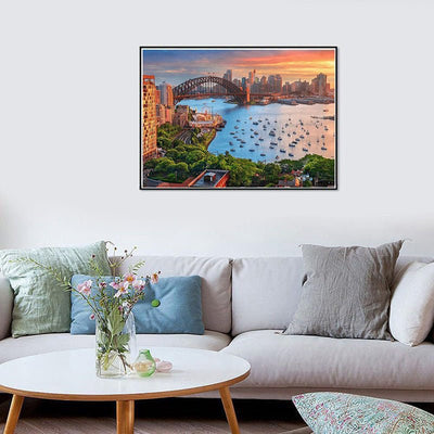 Diamond Painting-Sydney bei Sonnenuntergang