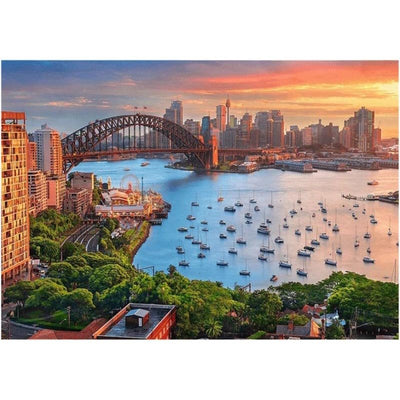 Diamond Painting-Sydney bei Sonnenuntergang
