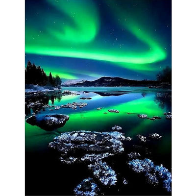 Diamond Painting-Tanz der Nordlichter