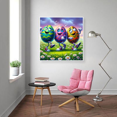 Diamond Painting-Tanzende Ostereier
