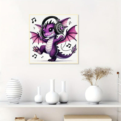 Diamond Painting-Tanzender Drache