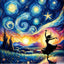 Diamond Painting-Tänzer bei Sonnenuntergang - Jetzt bei diamondspainting kaufen