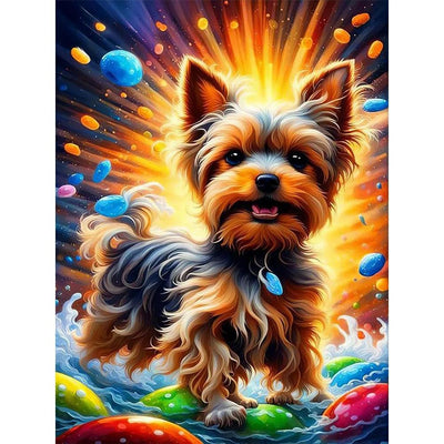 Diamond Painting-Teddy am Strand - Jetzt bei diamondspainting kaufen