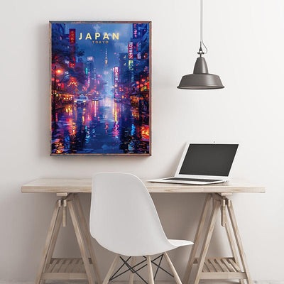 Diamond Painting-Tokyo bei Nacht