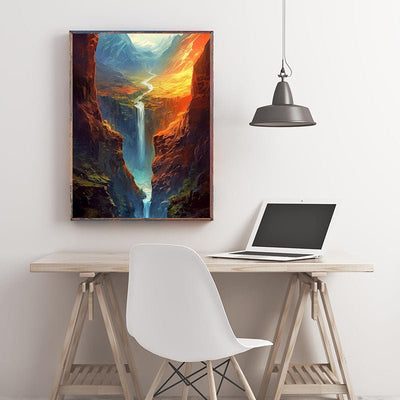 Diamond Painting-Traumhafte Bergwelt