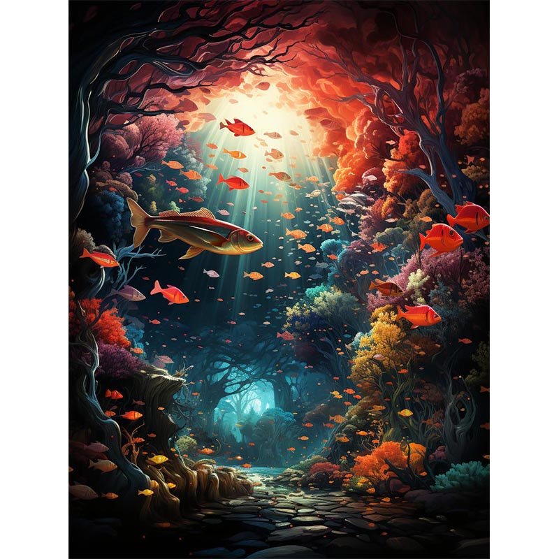 Diamond Painting-Unterwasserwelt
