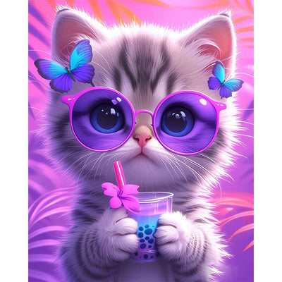 Diamond Painting-Violette Stimmung