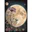 Diamond Painting-Vollmond mit Blumen