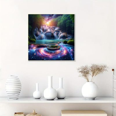 Diamond Painting-Wasserfall