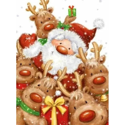 Diamond Painting-Weihnachtsfoto