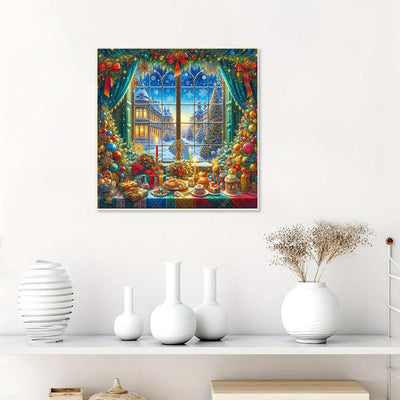 Diamond Painting-Weihnachtshaus