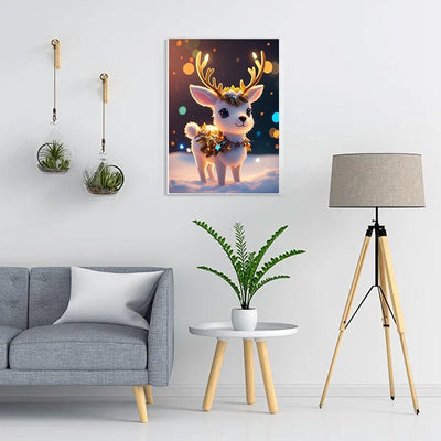 Diamond Painting-Weihnachtshirsch