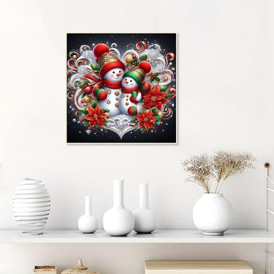 Diamond Painting-Weihnachtsschneemann-Brüder