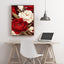 Diamond Painting-Weiße und rote Pfingstrosen