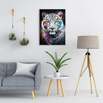 Diamond Painting-Weißer Tiger
