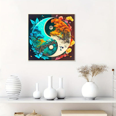 Diamond Painting-Yin-Yang-Baum