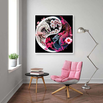 Diamond Painting-Yin & Yang Drachen