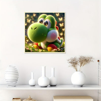 Diamond Painting-Yoshi im magischen Garten