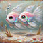 Diamond Painting-Zwei bunte kleine Fische - Jetzt bei diamondspainting kaufen