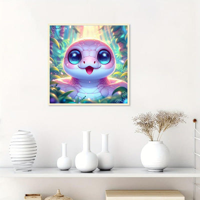 GRATIS Diamond Painting - Glücksschlange des Waldes