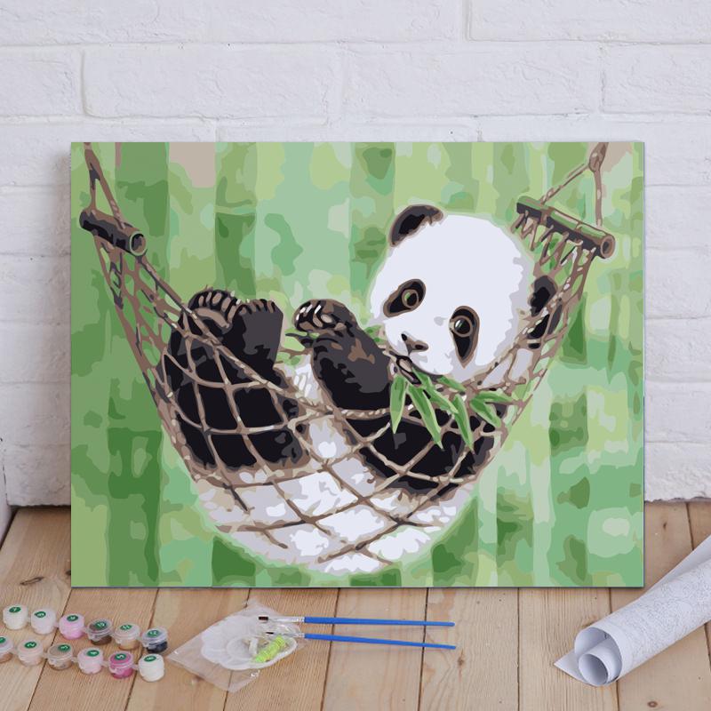 Malen nach Zahlen -Chilliger Panda - Jetzt bei diamondspainting kaufen
