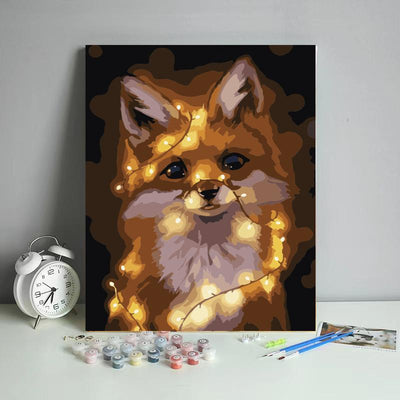 Malen nach Zahlen -Ein Fuchs im Zauberlicht - Jetzt bei diamondspainting kaufen