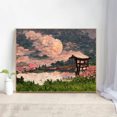 Malen nach Zahlen -Verborgene Träume am See - Jetzt bei diamondspainting kaufen