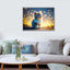 Voll AB Diamond Painting-Kleine Katze unter Sternen