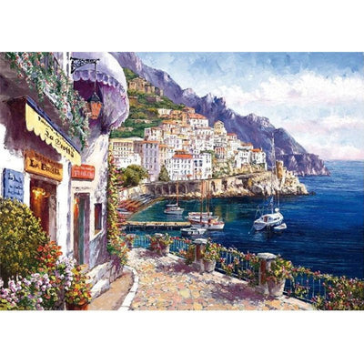 Voll AB Diamond Painting-Küstenromantik in Amalfi