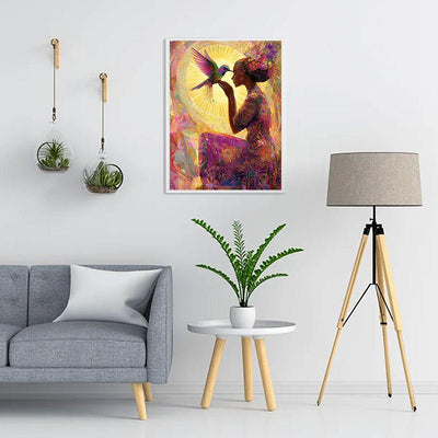 Voll AB Diamond Painting-Sonnenkuss