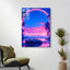 Voll AB Diamond Painting- Sportwagen bei Sonnenuntergang